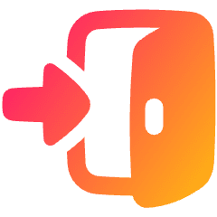 Door Open House Enter Login Icon from Plump Gradient Set