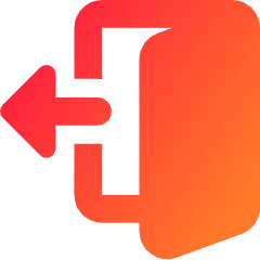Door Open House Exit Logout Icon from Core Gradient Set