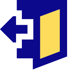 Door Open House Exit Logout Icon from Sharp Pop Set