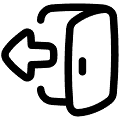 Door Open House Exit Logout Icon from Plump Line Set