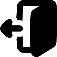 Door Open House Exit Logout Icon from Flex Solid Set