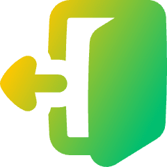 Door Open House Exit Logout Icon from Flex Gradient Set
