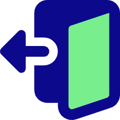 Door Open House Exit Logout Icon from Core Pop Set