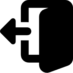 Door Open House Exit Logout Icon from Core Solid Set