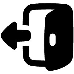 Door Open House Exit Logout Icon from Plump Solid Set