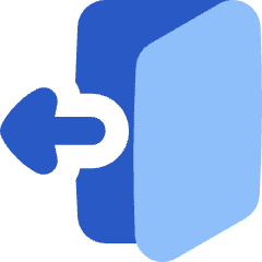 Door Open House Exit Logout Icon from Flex Flat Set