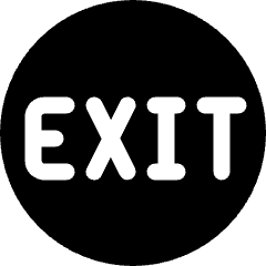 Exit 1 Icon from Ultimate Bold Set
