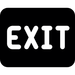 Exit Icon from Ultimate Bold Set