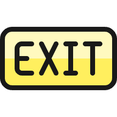 Exit Icon from Ultimate Colors Set