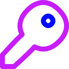 House Key Access Icon from Flex Neon Set