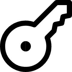 House Key Access Icon from Core Line Set