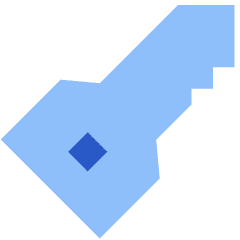House Key Access Icon from Sharp Flat Set