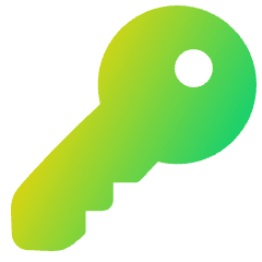 House Key Access Icon from Plump Gradient Set