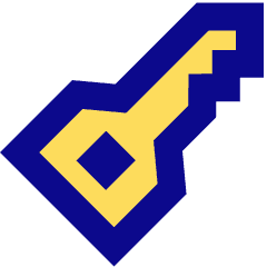 House Key Access Icon from Sharp Pop Set