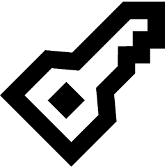 House Key Access Icon from Sharp Remix Set