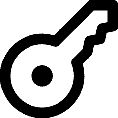 House Key Access Icon from Core Remix Set