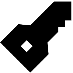 House Key Access Icon from Sharp Solid Set