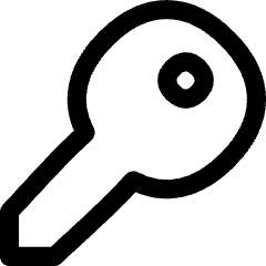House Key Access Icon from Flex Line Set