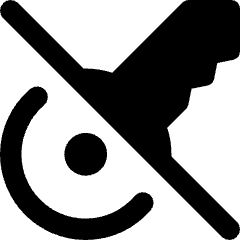 House Key No Access Icon from Core Remix Set