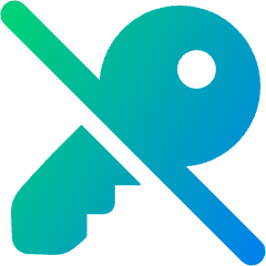 House Key No Access Icon from Plump Gradient Set