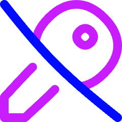 House Key No Access Icon from Flex Neon Set