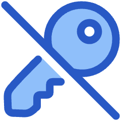 House Key No Access Icon from Plump Duo Set