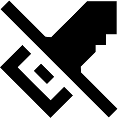 House Key No Access Icon from Sharp Remix Set