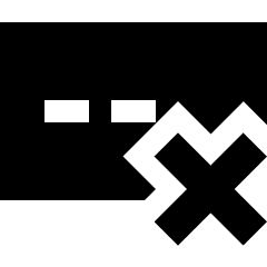 Incorrect Password Icon from Sharp Solid Set