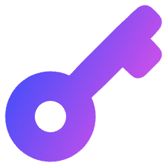 Key Icon from Plump Gradient Set