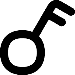 Key Icon from Flex Solid Set
