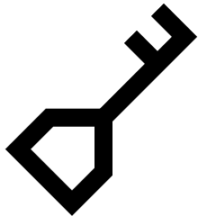 Key Icon from Sharp Line Set