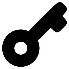 Key Icon from Plump Solid Set