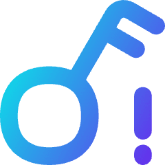 Key Access Vpn Alert Icon from Flex Gradient Set
