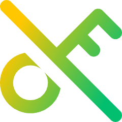 Key Access Vpn Off Disabled Icon from Core Gradient Set