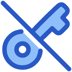 Key Access Vpn Off Disabled Icon from Plump Duo Set