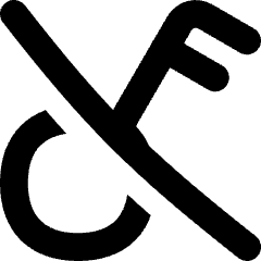 Key Access Vpn Off Disabled Icon from Flex Solid Set