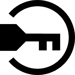 Key Password Access Icon from Sharp Solid Set