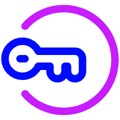 Key Password Access Icon from Plump Neon Set