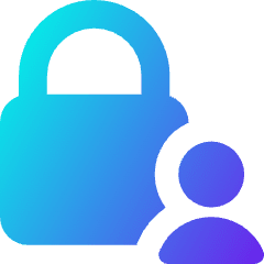 Lock Account Icon from Core Gradient Set