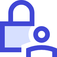 Lock Account Icon from Sharp Duo Set