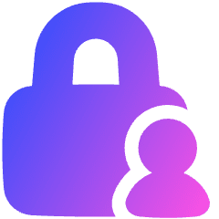 Lock Account Icon from Plump Gradient Set