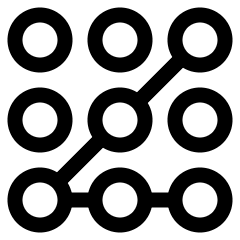 Lock Pattern Icon from Plump Line Set