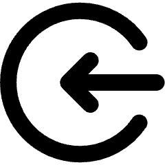 Login Circle Icon from Micro Line Set