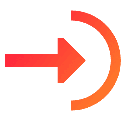 Login Import Icon from Sharp Gradient Set