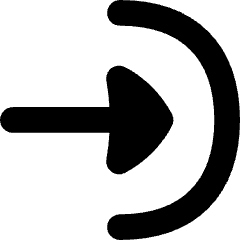 Login Import Icon from Flex Solid Set