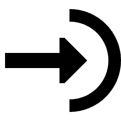 Login Import Icon from Sharp Remix Set