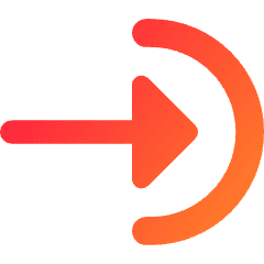 Login Import Icon from Core Gradient Set