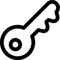 Login Key Icon from Ultimate Regular Set