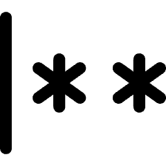 Login Password Icon from Flex Line Set