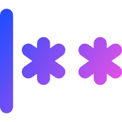 Login Password Icon from Core Gradient Set